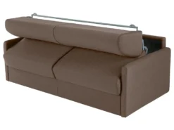 Canapé 4 Places Convertible Express En Tissu CALIFE - Marron - Couchage 160 Cm - Matelas 18 Cm -Canapé Soldes Boutique canape 13016943