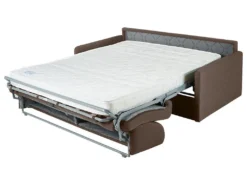 Canapé 4 Places Convertible Express En Tissu CALIFE - Marron - Couchage 160 Cm - Matelas 22 Cm -Canapé Soldes Boutique canape 13016959