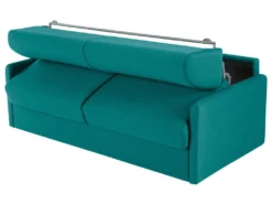 Canapé 4 Places Convertible Express En Tissu CALIFE - Turquoise - Couchage 160 Cm - Matelas 18 Cm -Canapé Soldes Boutique canape 13016973