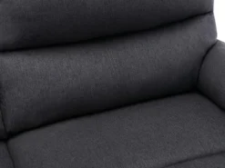 Canapé D'angle Relax électrique En Tissu LUNANO - Anthracite - Angle Droit -Canapé Soldes Boutique canape 13080937