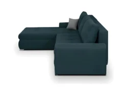 Canape Dangle Convertible Reversible + Coffre De Rangement - Tissu Bleu - L 289 X P 94/188 X H 88 Cm - INDIAN -Canapé Soldes Boutique canape 13145439