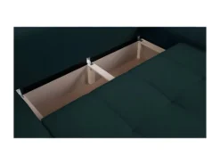 Canape Dangle Convertible Reversible + Coffre De Rangement - Tissu Bleu - L 289 X P 94/188 X H 88 Cm - INDIAN -Canapé Soldes Boutique canape 13145441