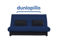 Banquette Clic Clac - Tissu Indigo + 2 Coussins Noir - L 194 X P 98 X H 100 Cm - Made In France - ROXI 9 Banquette Clic Clac - Tissu Indigo + 2 Coussins Noir - L 194 X P 98 X H 100 Cm - Made In France - ROXI -Canapé Soldes Boutique canape 13160031