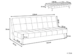 Canapé Convertible 3 Places En Velours Gris Et Rouge OLSKER 12 Canapé Convertible 3 Places En Velours Gris Et Rouge OLSKER -Canapé Soldes Boutique canape 13170717