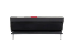 Canapé Convertible 3 Places En Velours Gris Et Rouge OLSKER 16 Canapé Convertible 3 Places En Velours Gris Et Rouge OLSKER -Canapé Soldes Boutique canape 13170725