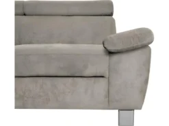 Canapé D'angle En Tissu Velours Luxe 5 Places LUGO Beige, Angle Gauche -Canapé Soldes Boutique canape 13175915