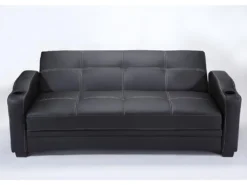 Canapé Convertible Clic Clac En Simili MIRELLA - Blanc -Canapé Soldes Boutique canape 13260 2