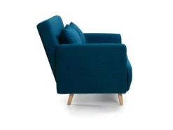 Belushi - Canapé Convertible 2 Places En Tissu (L120cm) - Couleur - Bleu -Canapé Soldes Boutique canape 13282771