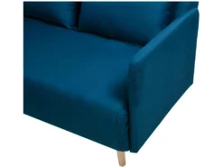 Belushi - Canapé Convertible 2 Places En Tissu (L120cm) - Couleur - Bleu -Canapé Soldes Boutique canape 13282777