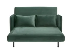 Belushi - Canapé Convertible 2 Places En Velours (L120cm) - Couleur - Vert Forêt -Canapé Soldes Boutique canape 13283089