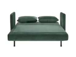 Belushi - Canapé Convertible 2 Places En Velours (L120cm) - Couleur - Vert Forêt -Canapé Soldes Boutique canape 13283091