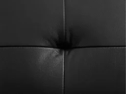 Canapé 3 Places Relax En Cuir Noir VINETA -Canapé Soldes Boutique canape 13484733