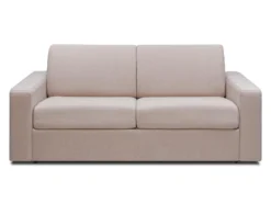 Canapé 3 Places Convertible Express En Tissu Beige COGLIO