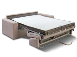 Canapé 3 Places Convertible Express En Tissu Beige COGLIO -Canapé Soldes Boutique canape 13556879