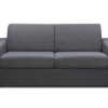 Canapé 3 Places Convertible Express En Tissu Gris Anthracite COGLIO