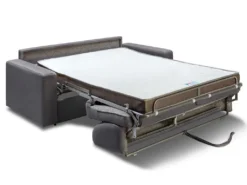 Canapé 3 Places Convertible Express En Tissu Gris Anthracite COGLIO -Canapé Soldes Boutique canape 13556989