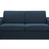 Canapé 3 Places Convertible Express En Tissu Bleu Nuit COGLIO