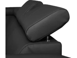 Canapé D'angle Convertible En Cuir Italien De Luxe 5 Places ASTORIA, Noir, Angle Gauche -Canapé Soldes Boutique canape 13580993