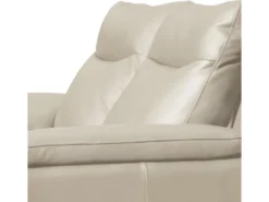 Canapé 2 Places Avec 2 Relax électriques En 100% Tout Cuir épais De Luxe Italien, PERINI, Blanc Cassé -Canapé Soldes Boutique canape 13581075