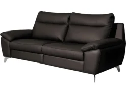 Canapé 3 Places Avec 2 Relax électriques En 100% Tout Cuir épais De Luxe Italien, PERINI, Chocolat -Canapé Soldes Boutique canape 13581087