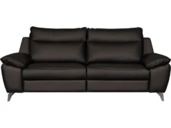 Canapé 3 Places Avec 2 Relax électriques En 100% Tout Cuir épais De Luxe Italien, PERINI, Chocolat -Canapé Soldes Boutique canape 13581093