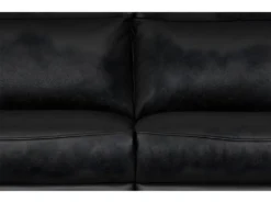 Canapé 2 Places Avec 2 Relax électriques En 100% Tout Cuir épais De Luxe Italien, PERINI, Noir -Canapé Soldes Boutique canape 13581123