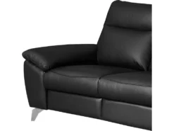 Canapé 2 Places Avec 2 Relax électriques En 100% Tout Cuir épais De Luxe Italien, PERINI, Noir -Canapé Soldes Boutique canape 13581129