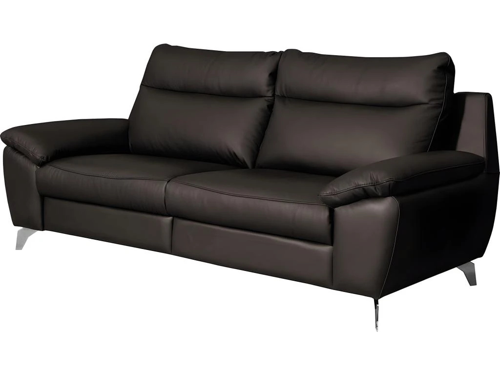 Canapé 2 Places Avec 2 Relax électriques En 100% Tout Cuir épais De Luxe Italien, PERINI, Chocolat 5 Canapé 2 Places Avec 2 Relax électriques En 100% Tout Cuir épais De Luxe Italien, PERINI, Chocolat – Image 5