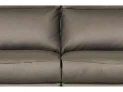 Canapé 2 Places Avec 2 Relax électriques En 100% Tout Cuir épais De Luxe Italien, PERINI, Taupe -Canapé Soldes Boutique canape 13581165