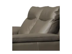 Canapé 2 Places Avec 2 Relax électriques En 100% Tout Cuir épais De Luxe Italien, PERINI, Taupe -Canapé Soldes Boutique canape 13581169