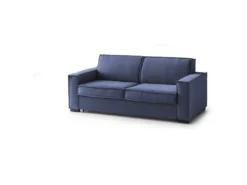 Canapé Daabbo, Grand Canapé 2 Places, 100% Made In Italy, Canapé De Salon à Ouverture Pivotante, En Tissu Matelassé, Avec Accoudoirs Standards, Cm 200x95h90, Bleu -Canapé Soldes Boutique canape 13592427