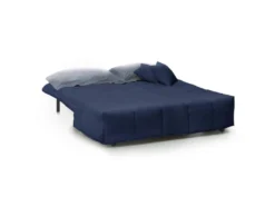 Canapé Dabam, Canapé 3 Places, 100% Made In Italy, Canapé De Salon Avec Ouverture Trolley, En Tissu Matelassé, Avec Oreillers Inclus, Cm 165x90h85, Bleue -Canapé Soldes Boutique canape 13592545