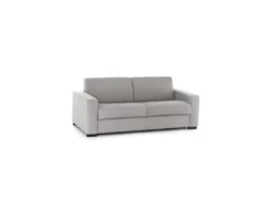 Canapé Dababo, Canapé 2 Places, 100% Made In Italy, Canapé De Salon à Ouverture Pivotante, En Tissu Matelassé, Avec Accoudoirs Fins, Cm 160x95h90, Gris