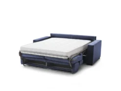 Canapé Daara, Canapé 3 Places, 100% Made In Italy, Canapé De Salon à Ouverture Pivotante, Avec Appuis-tête Réglables Et Accoudoirs Fins, Cm 200x95h85, Bleu -Canapé Soldes Boutique canape 13592655