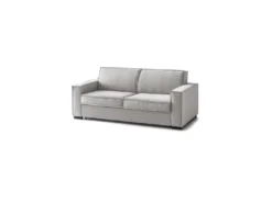 Canapé Daabbo, Grand Canapé 2 Places, 100% Made In Italy, Canapé De Salon à Ouverture Pivotante, En Tissu Matelassé, Avec Accoudoirs Standards, Cm 200x95h90, Gris