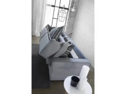 Canapé Daabbo, Grand Canapé 2 Places, 100% Made In Italy, Canapé De Salon à Ouverture Pivotante, En Tissu Matelassé, Avec Accoudoirs Standards, Cm 200x95h90, Gris -Canapé Soldes Boutique canape 13592687