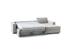 Canapé Daahje, Canapé D'angle, 100% Made In Italy, Canapé Avec Ouverture Pivotante, Péninsule De Conteneur Droite, Avec Accoudoirs Standards, Cm 280x95h90, Gris -Canapé Soldes Boutique canape 13592719