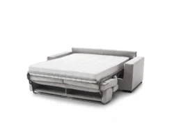 Canapé Daankou, Canapé 3 Places, 100% Made In Italy, Canapé De Salon à Ouverture Pivotante, Avec Appuis-tête Réglables Et Accoudoirs Standard, Cm 220x95h85, Gris -Canapé Soldes Boutique canape 13592725