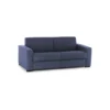 Canapé Dabaidy, Canapé 3 Places, 100% Made In Italy, Canapé De Salon à Ouverture Pivotante, En Tissu Matelassé, Avec Accoudoirs Standards, Cm 220x95h90, Bleu