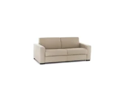 Canapé Dabaidy, Canapé 3 Places, 100% Made In Italy, Canapé De Salon à Ouverture Pivotante, En Tissu Matelassé, Avec Accoudoirs Standards, Cm 220x95h90, Beige
