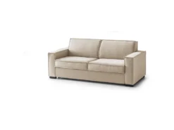 Canapé Daabiz, Canapé 3 Places, 100% Made In Italy, Canapé De Salon à Ouverture Pivotante, En Tissu Matelassé, Avec Accoudoirs Standards, Cm 220x95h90, Beige -Canapé Soldes Boutique canape 13593005