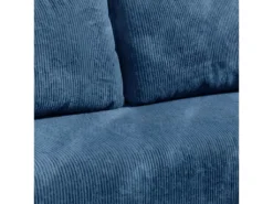 Canapé D'angle Réversible Et Convertible 3 Places Avec Coffre Robin Velours Côtelé Bleu -Canapé Soldes Boutique canape 13614095