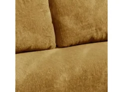 Canapé D'angle Réversible Et Convertible 3 Places Avec Coffre Robin Velours Côtelé Jaune -Canapé Soldes Boutique canape 13614145