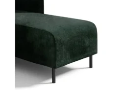 Canapé D'angle Réversible Et Convertible 3 Places Avec Coffre Robin Velours Côtelé Vert Sapin -Canapé Soldes Boutique canape 13614177