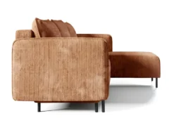 Canapé D'angle Réversible Et Convertible 3 Places Avec Coffre Robin Velours Côtelé Orange Brique 9 Canapé D'angle Réversible Et Convertible 3 Places Avec Coffre Robin Velours Côtelé Orange Brique -Canapé Soldes Boutique canape 13614279