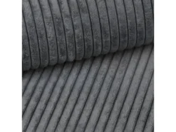 Canapé D'angle Réversible Et Convertible 3 Places Avec Coffre Robin Velours Côtelé Gris -Canapé Soldes Boutique canape 13614319