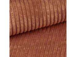 Canapé D'angle Réversible Et Convertible 3 Places Avec Coffre Isaac Mini Velours Côtelé Orange Brique -Canapé Soldes Boutique canape 13614359