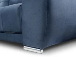 Canapé D'angle Gauche Convertible En Velours Bleu Nuit OVADA 15 Canapé D'angle Gauche Convertible En Velours Bleu Nuit OVADA -Canapé Soldes Boutique canape 13618289