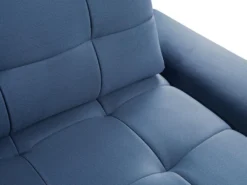 Canapé D'angle Droit Convertible En Velours Bleu Nuit OVADA -Canapé Soldes Boutique canape 13618317