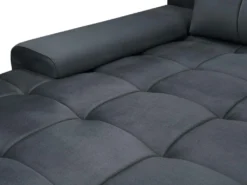 Canapé D'angle Gauche Convertible En Velours Gris Anthracite OVADA 18 Canapé D'angle Gauche Convertible En Velours Gris Anthracite OVADA -Canapé Soldes Boutique canape 13618327